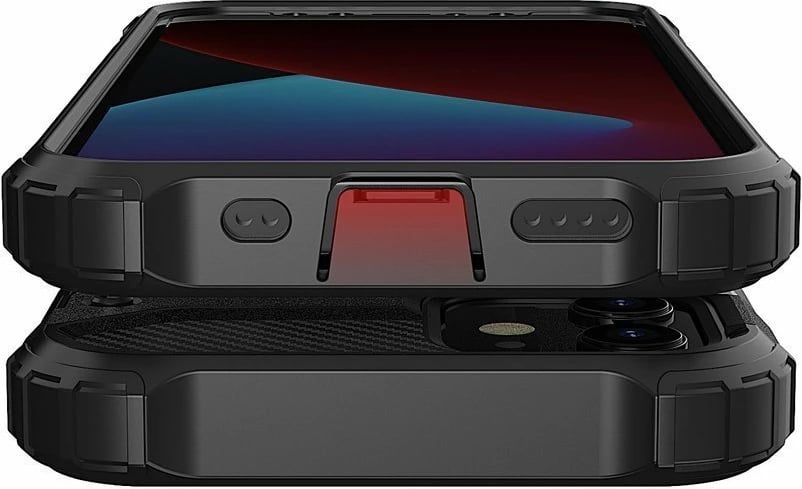 Mbështjellës Hybrid Armor Hurtel për iPhone 12 Pro Max, i zi