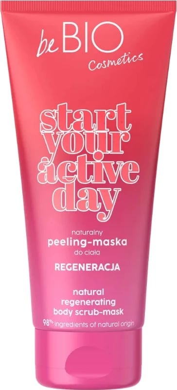 Peeling-mask për trup BeBio Ewa Chodakowska Start Your Active Day Natural Body Peeling-Mask Regeneration për femra, 200ml