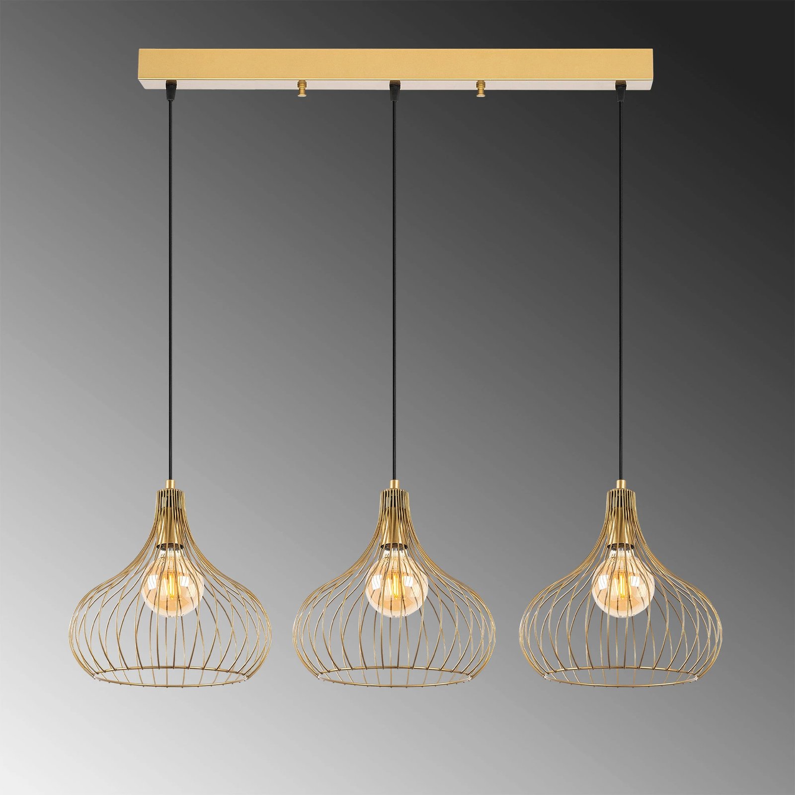 Llambë tavani Opviq, Teldamla, ngjyrë ari e shndritshme, 76x22x120 cm