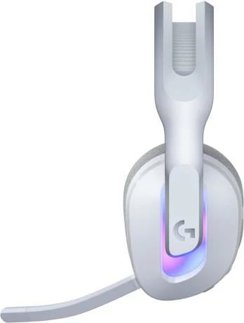 Kufje gaming me mikrofon, Logitech G522 LIGHTSPEED 981-001550, pa tela, LIGHTSYNC RGB, mikrofon 48 kHz BLUE VO!CE, lidhje Lightspeed/Bluetooth/USB-C, rreze 30 m, e bardhë