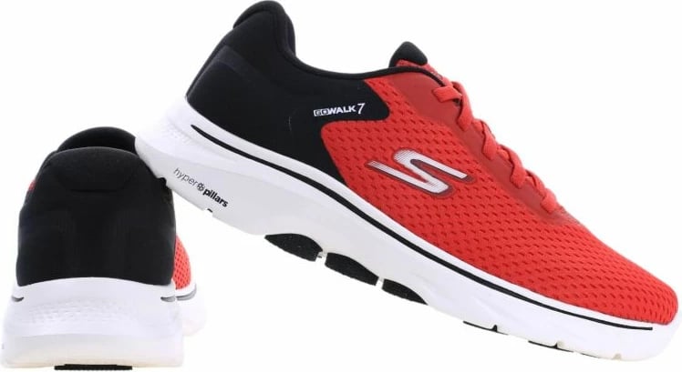 Atlete për meshkuj Skechers, të zeza të kuqe