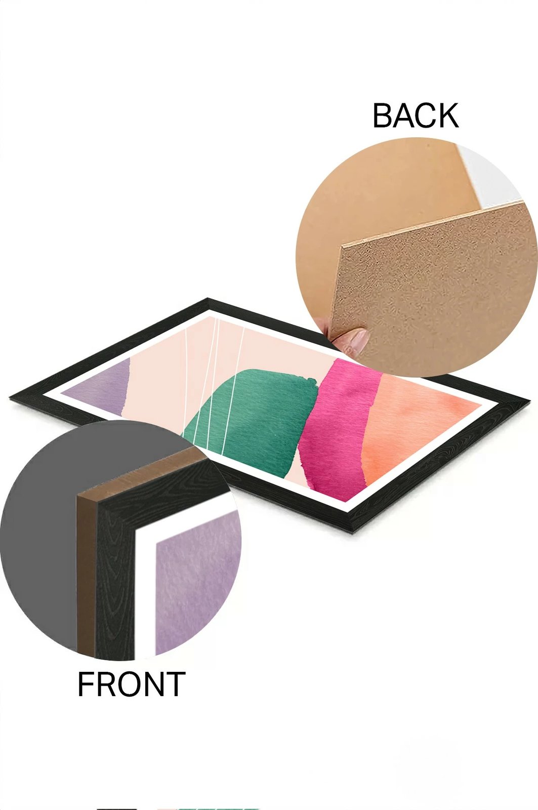 Set pikturash dekorative (3 copë), Wallity, Artsycllct32