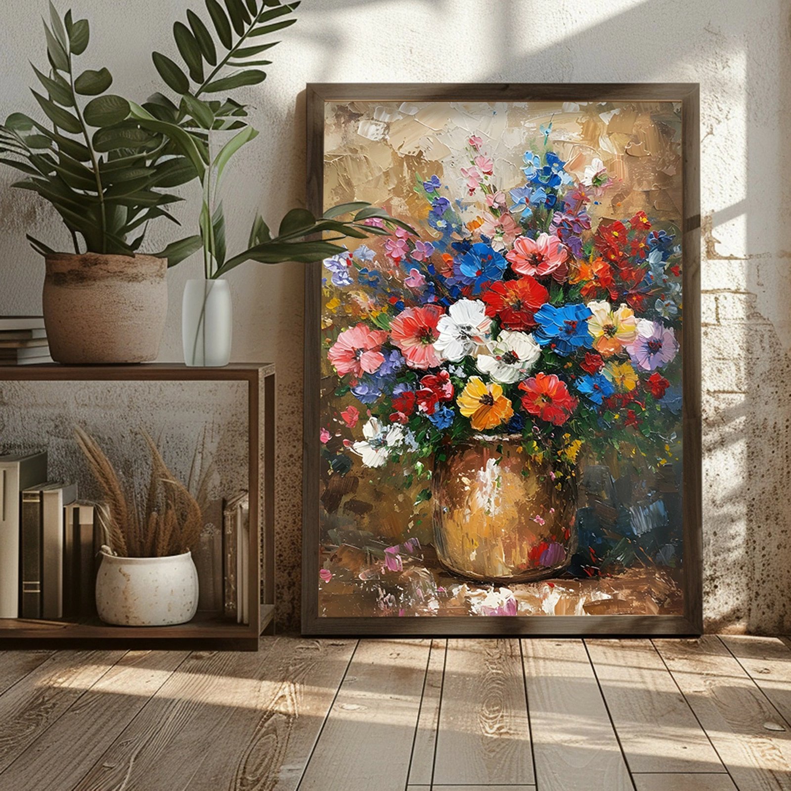 Pikturë dekorative me kornizë MDF, Wallity, AI117, shumëngjyrëshe, 50x70x3.5cm