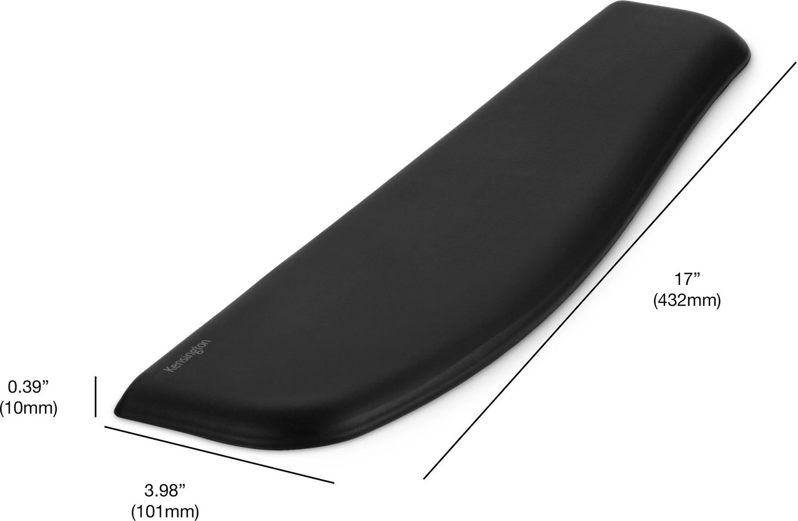 Mbështetëse kyçi Kensington ErgoSoft për tastierë slim, xhel, e zezë