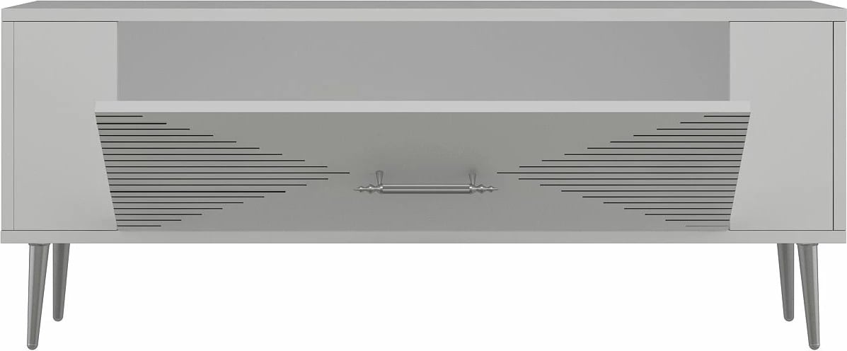 Komodë TV Skye Decor, Retrol1, e bardhë, argjend