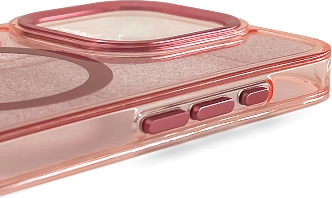 Mbështjellës Hurtel Glitter Case MagSafe për iPhone 17, Rozë