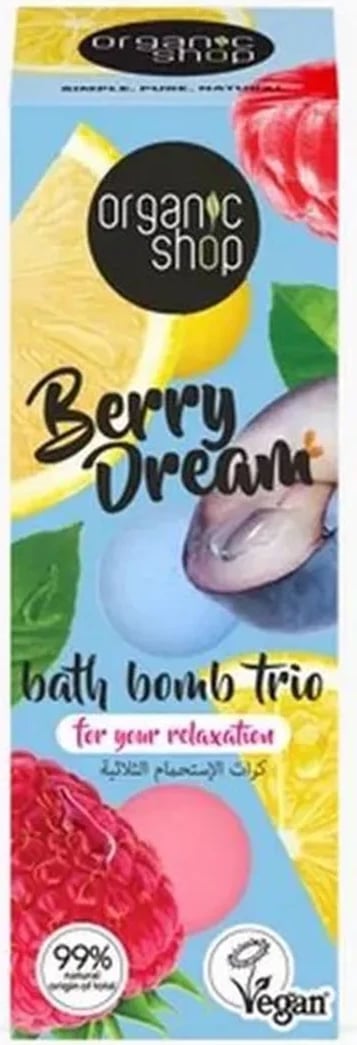 Bombë për banjo Organic Shop Berry Dream unisex 1 copë
