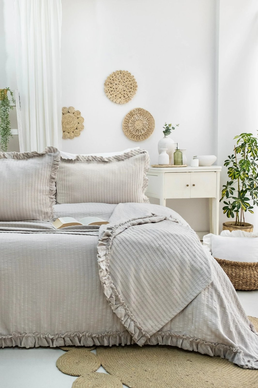 Set piké dopio Martha, ngjyrë bezhë