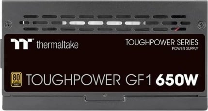 Furnizues i Energjisë Thermaltake Toughpower ATX 650W Gold, 20+4 pin ATX, i Zi