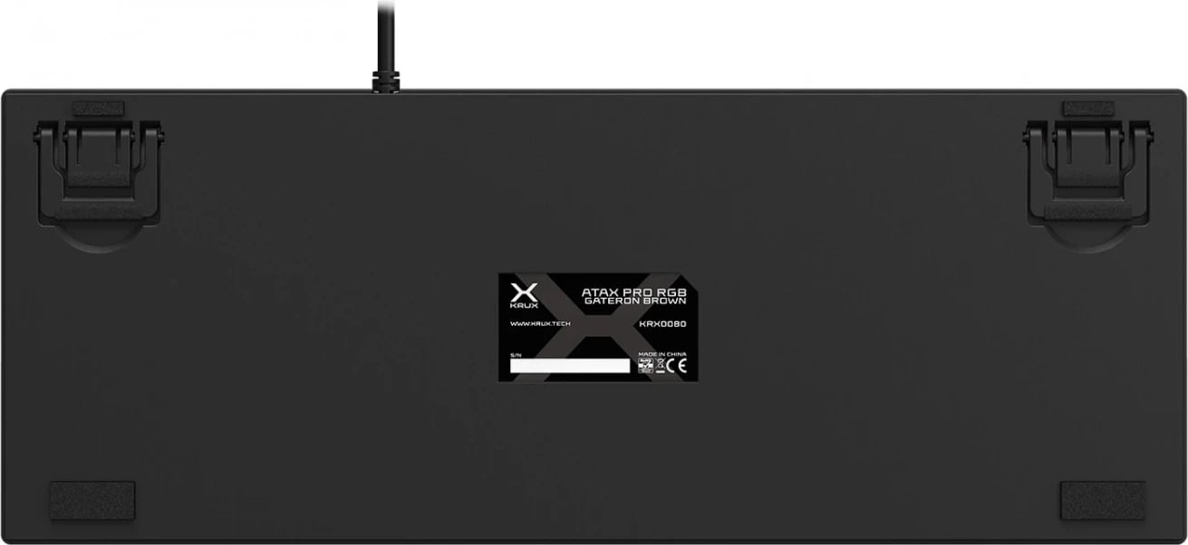 Tastierë KRUX Atax PRO RGB Gateron Brown TKL, e zezë