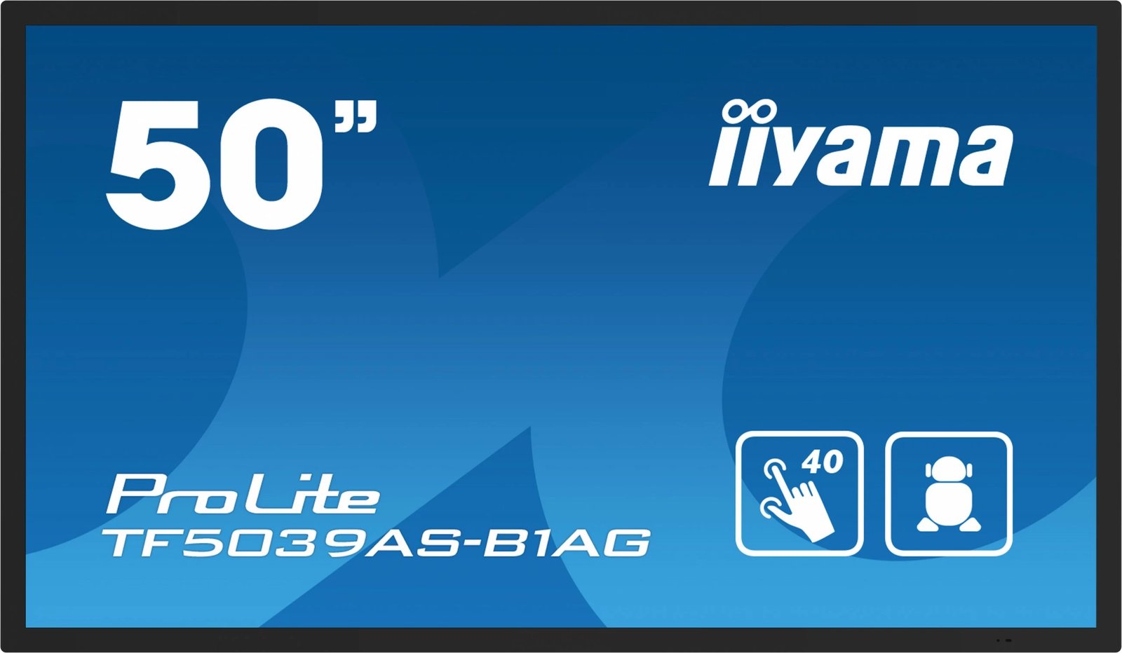Monitor interaktiv iiyama TF5039AS-B1AG, 49.5", 4K, Android OS