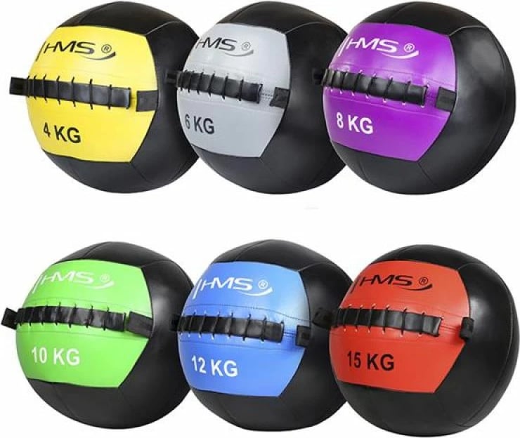 Top për stërvitje HMS Wall Ball, 10 kg, i gjelbër