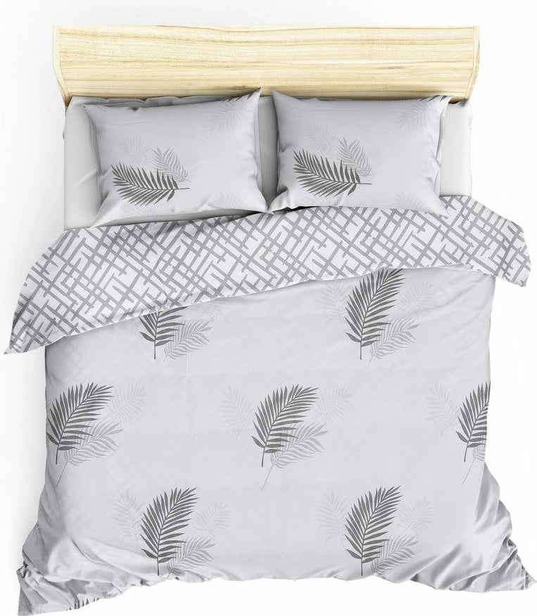 Set mbulesë për jorgan Super King, ngjyrë gri dhe e bardhë, L'essentiel, Palma Set mbulesë për jorgan Super King, ngjyrë gri dhe e bardhë, L'essentiel, Palma