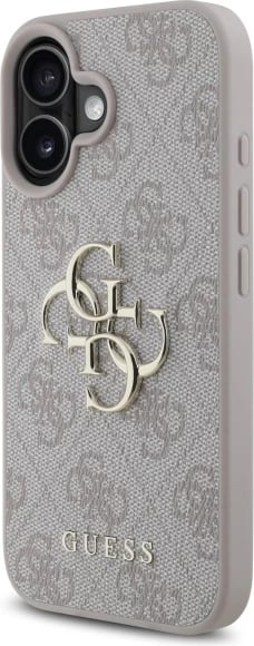 Mbështjellës për celular Guess 4G Big Logo për iPhone 16, 6.1", Rozë