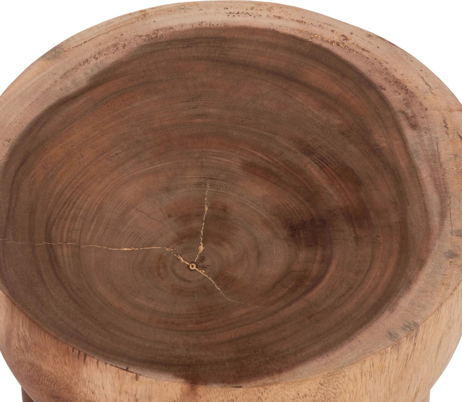 Stool anësor/tavolinë rrethore BELLO, dru suar natyral, FH9900.11, 35x46cm