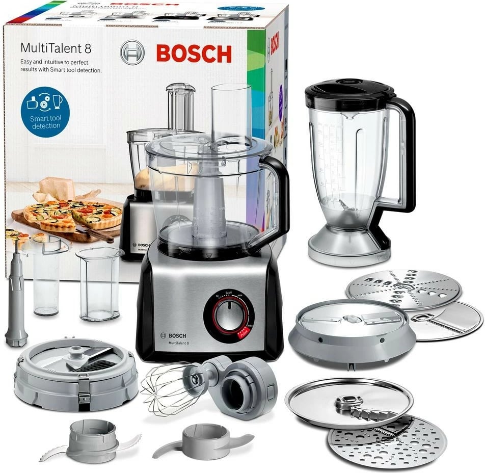 Robot kuzhine Bosch MC812M865, 3.9L, 1250W, Inox/zi