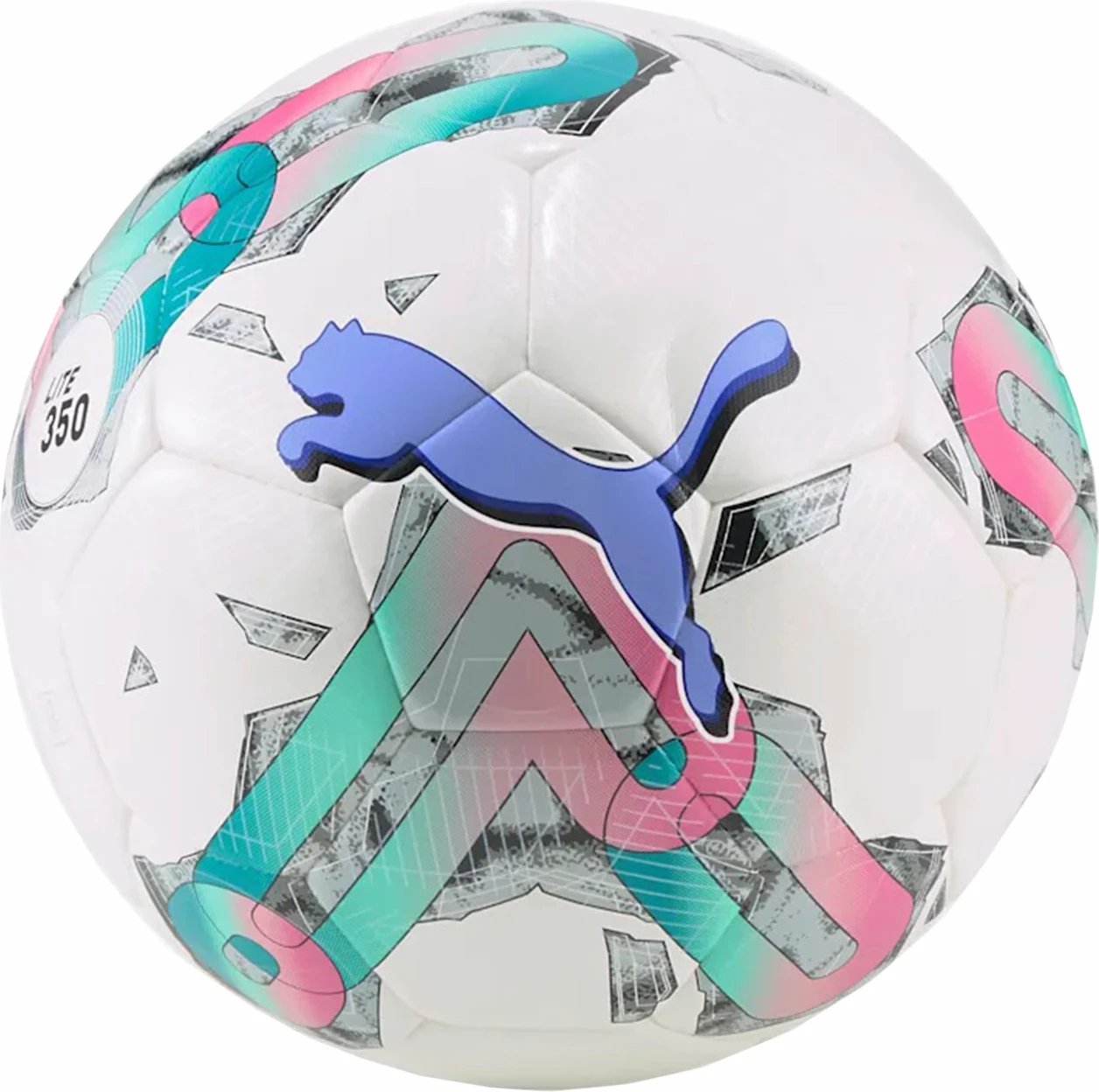 Top futbolli Puma për fëmijë, bardhë-gjelbër-rozë