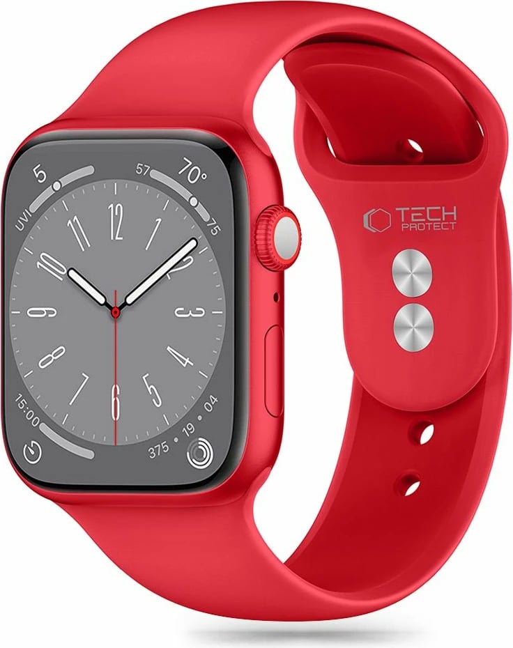 Rrip silikoni Tech-Protect për Apple Watch 6/7/8/9/10/SE/Ultra 1/2 (44/45/46/49 mm), Kuq