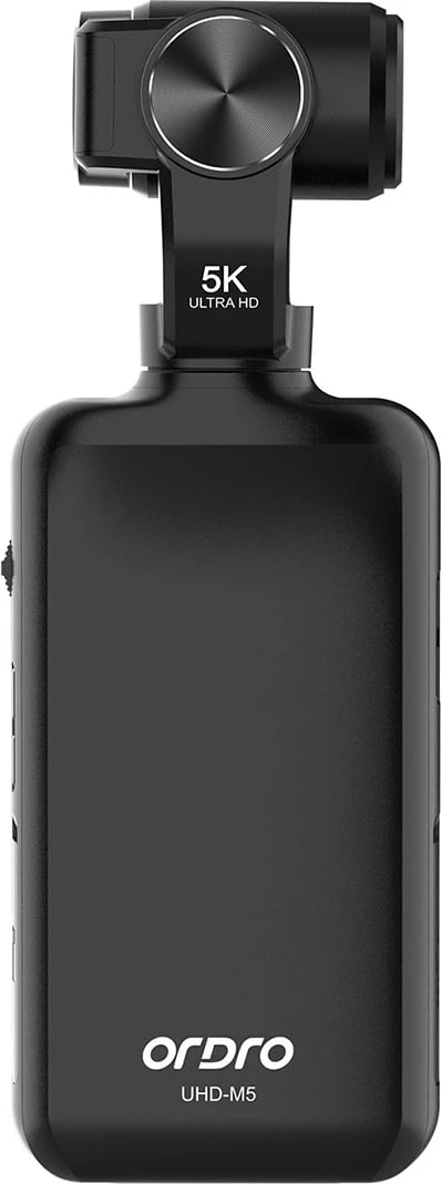 Kamerë xhepi Ordro Pocket M5 me gimbal 3-aksial, 5K, e zezë