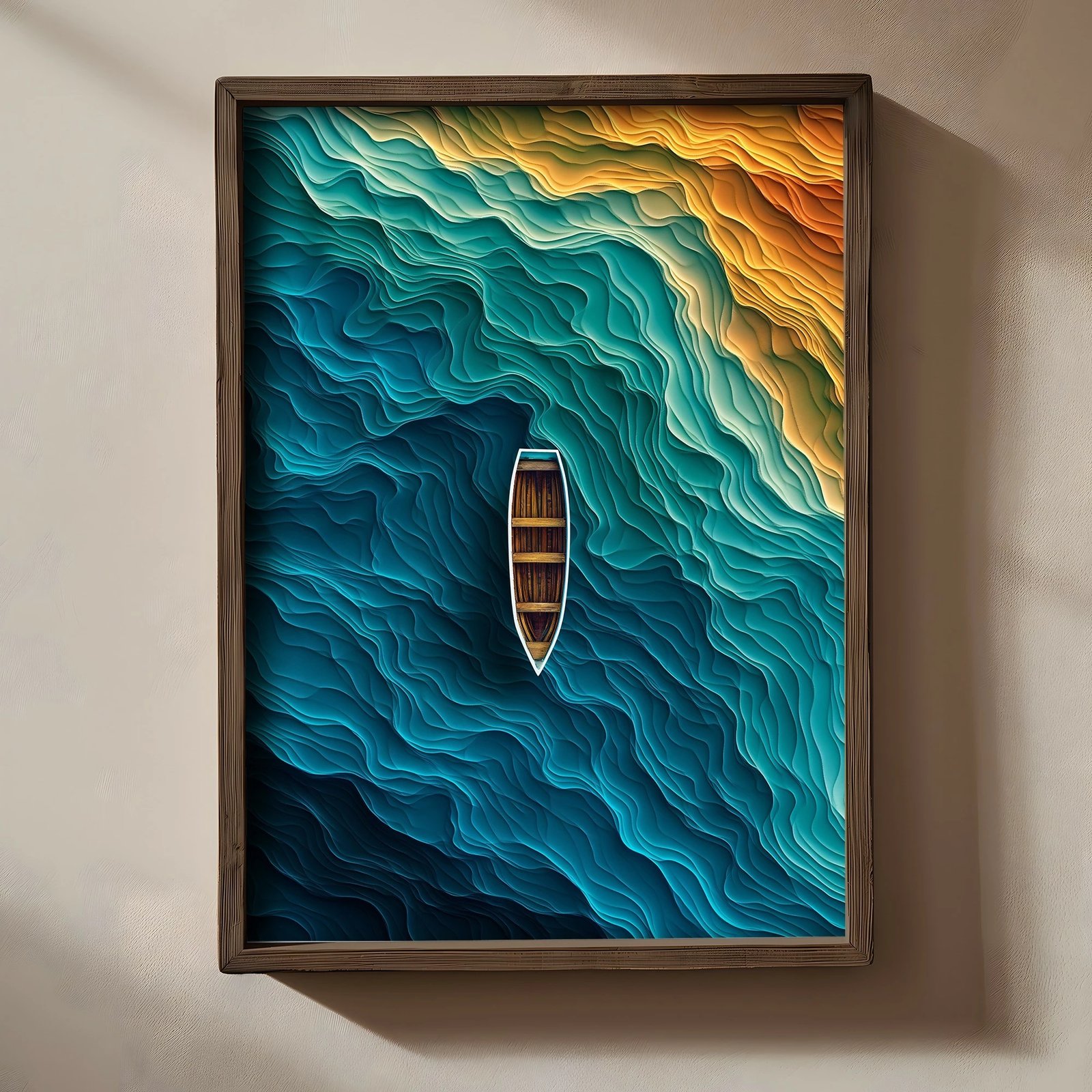 Pikturë dekorative me kornizë MDF, shumëngjyrëshe, Wallity, TUN077-XL, 50x70x3.5cm