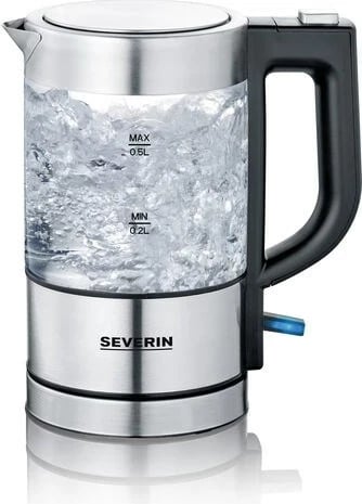 Ibrik elektrik Severin WK 3472, 0.5L, 1100W, Argjend