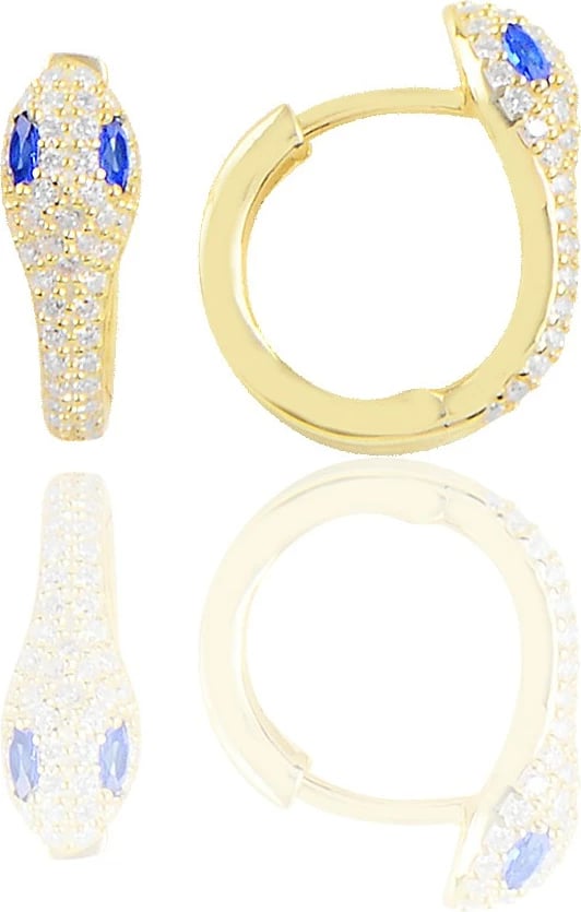 Vathë argjendi Jumeon, ngjyrë ari, 14mm, 10556G