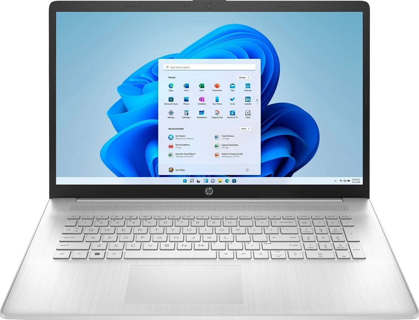 Laptop HP 17-CN2083D, Intel Core i3, 8 GB RAM, 256 GB SSD, 17.3" Full HD, Argjendtë