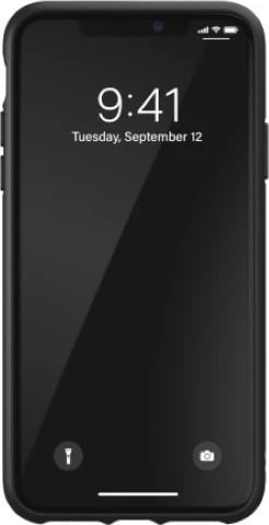 Mbështjellës Adidas OR Molded Case Basic për iPhone 11 Pro Max, zi dhe bardhë