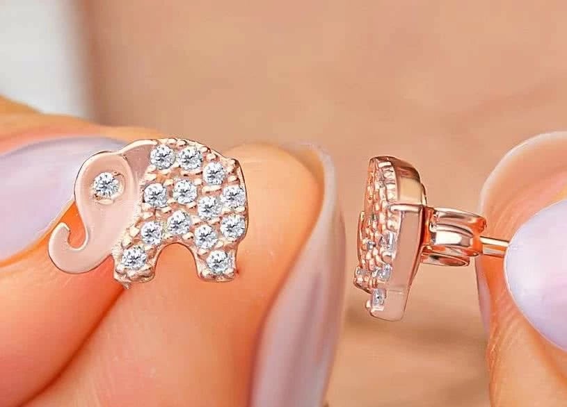 Vathë argjendi në formë elefanti, ngjyrë rozë, Jumeon, NRZ999633