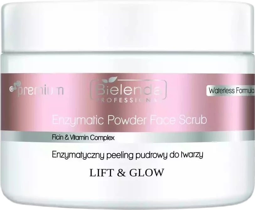 Peeling për fytyrë për femra Bielenda Professional Lift & Glow Enzymatic Powder, 100g