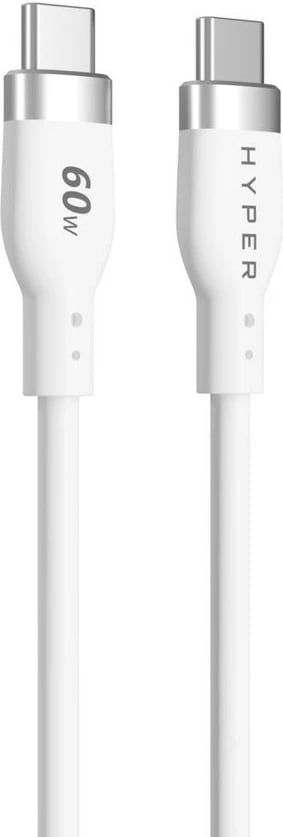Kabllo USB-C Targus 1.5m, silikon, 60W, e bardhë
