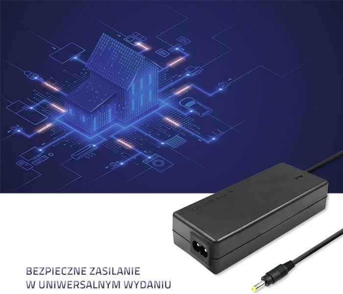 Adapter rryme për laptop Qoltec 45W, për Lenovo IdeaPad, 20V 2.25A, me kabllo rryme, i zi