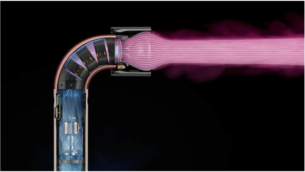 Tharëse flokësh Dyson Supersonic R Curly+Coily, pastel rozë/rozë ari