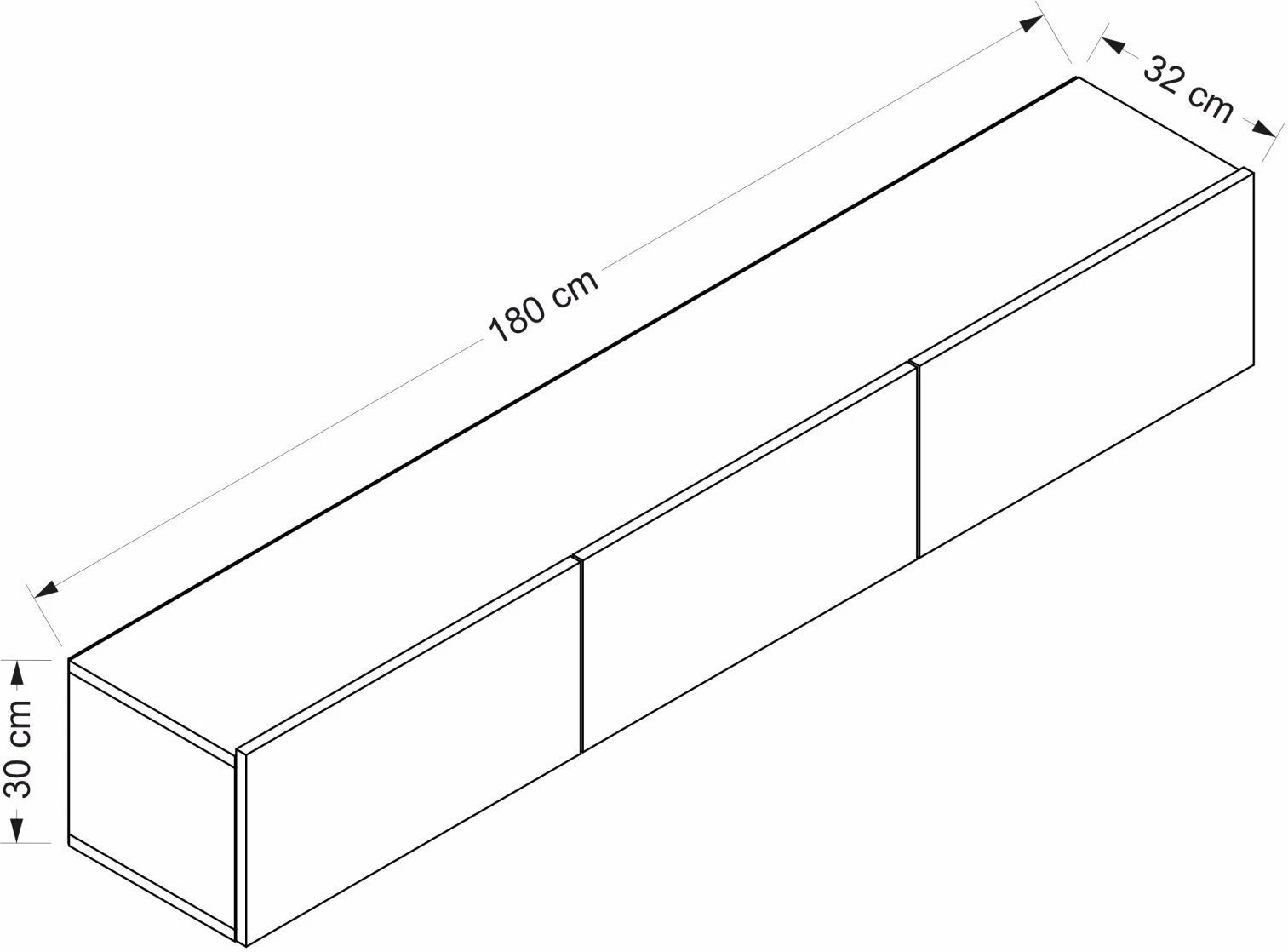 Njësi TV Rigel, ngjyrë e bardhë, Skye Decor