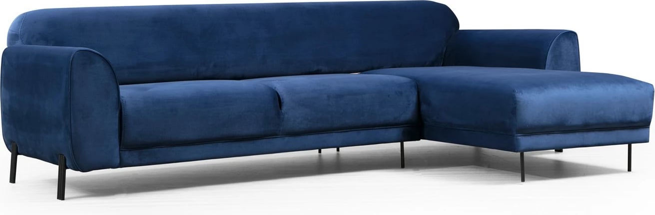 Kënd divan-krevat Atelier del Sofa, kënd i djathtë, ngjyrë blu e errët (L3-Chl)
