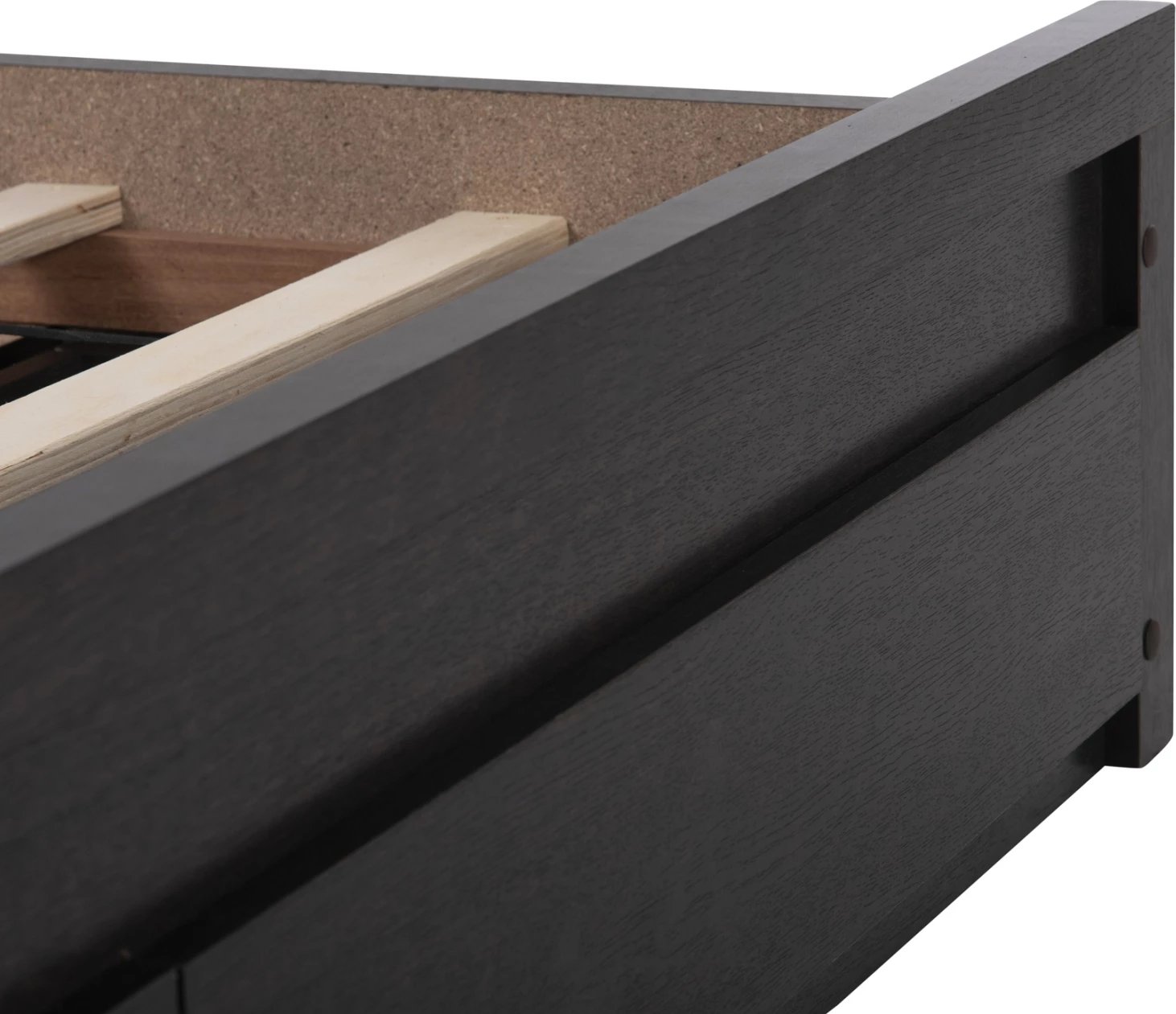 Krevat CAPRI FH312.11 me 2 sirtarë melamine, ngjyrë wenge, për dyshek 150x200 cm