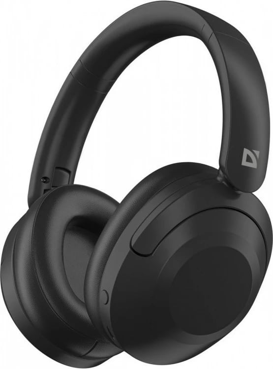 Kufje pa tela over-ear, Defender FreeMotion B490 63490, Bluetooth 5.3, 14 orë, mikrofon, AUX, e zezë