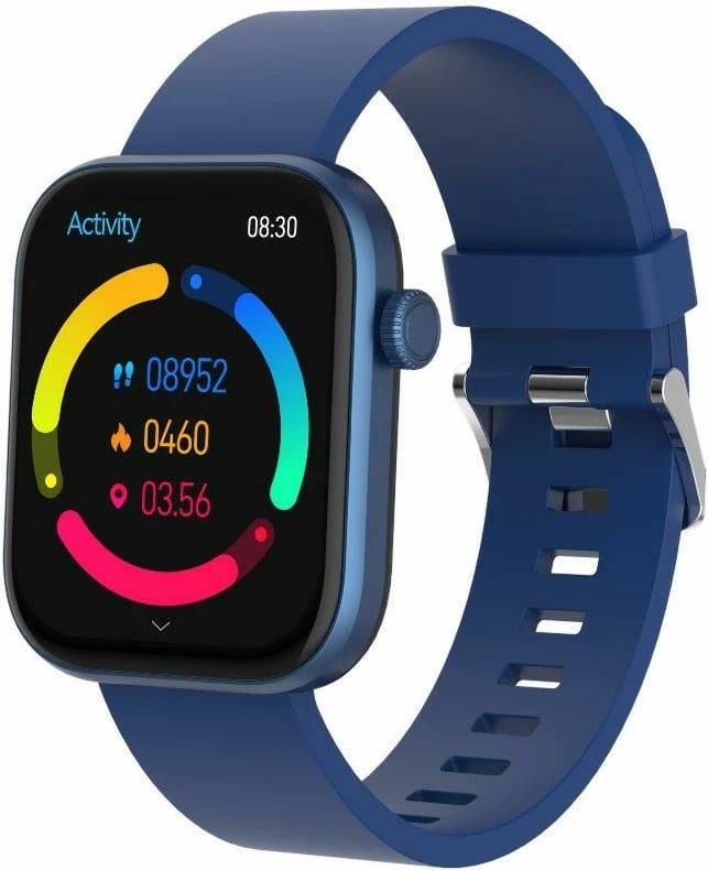 Smartwatch Denver SWC-185BU, ekran me prekje, rrip silikoni, blu