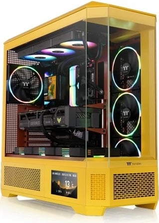 Kasë Thermaltake View 600 TG, Full Tower, Butter Caramel, xham i temperuar, RGB