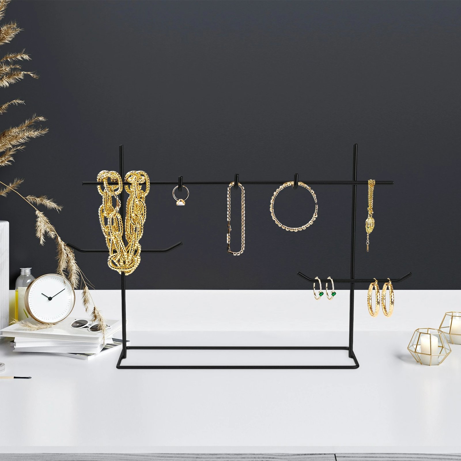 Organizues stendë për stoli, ngjyrë e zezë, Evila Originals, TK-007-B