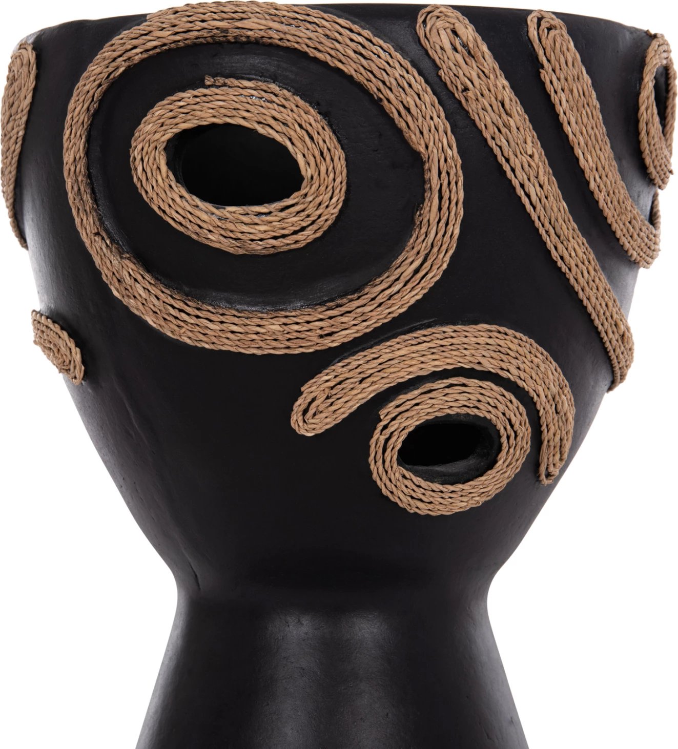 Vazo dekorative tavoline DEAN, terrakotë e zezë, FH4678.01, 23x29cm Vazo dekorative tavoline DEAN, terrakotë e zezë, FH4678.01, 23x29cm