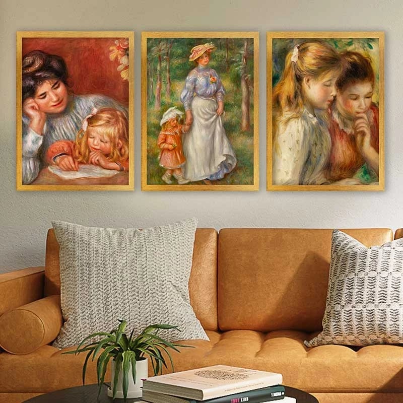 Pikturë dekorative me kornizë (3 copë), Wallity, 3AC_UN3887600_3545