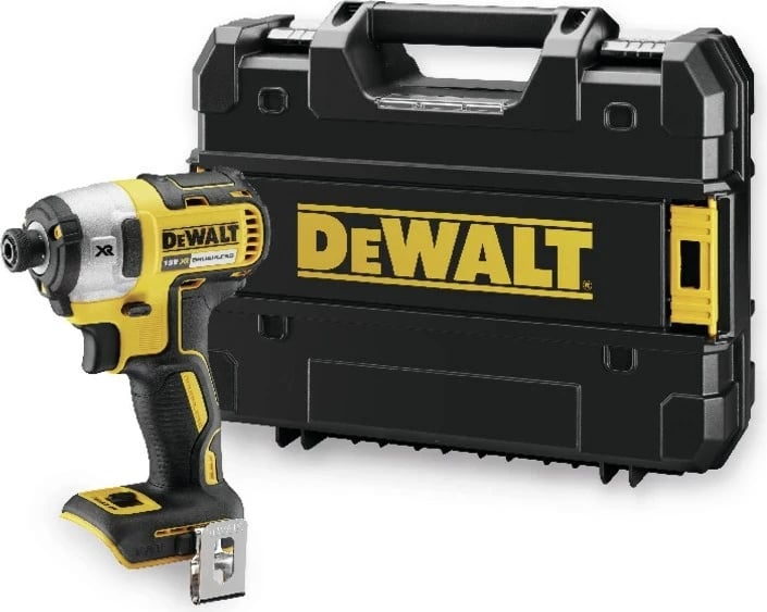 Kaçavidë me goditje DeWALT DCF887NT-XJ, 18V, 1/4", me bateri, verdhë/zezë me kuti