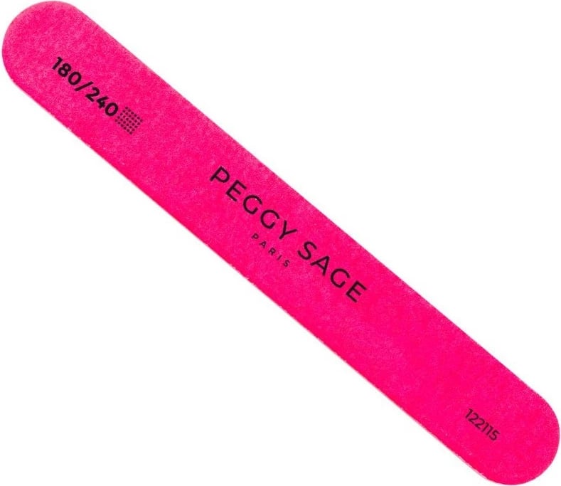 Lëmues për thonj Peggy Sage Mini Nail File 180/240 për femra rozë, 1 copë