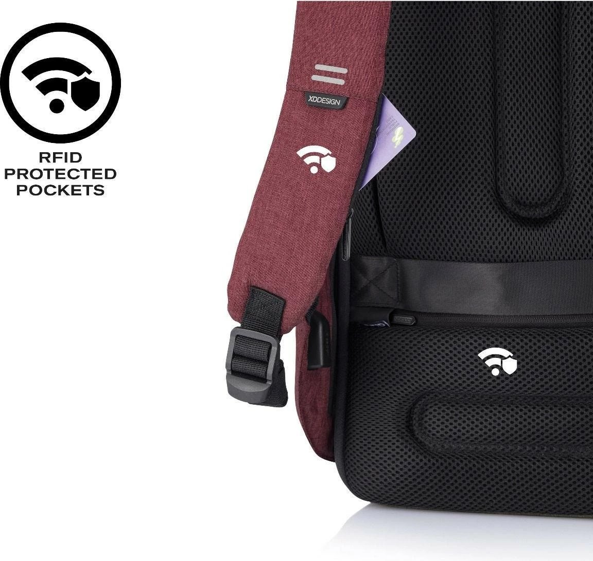 Çantë shpine XD DESIGN BOBBY HERO REGULAR, 16L, për laptop 15.6", e kuqe Çantë shpine XD DESIGN BOBBY HERO REGULAR, 16L, për laptop 15.6", e kuqe