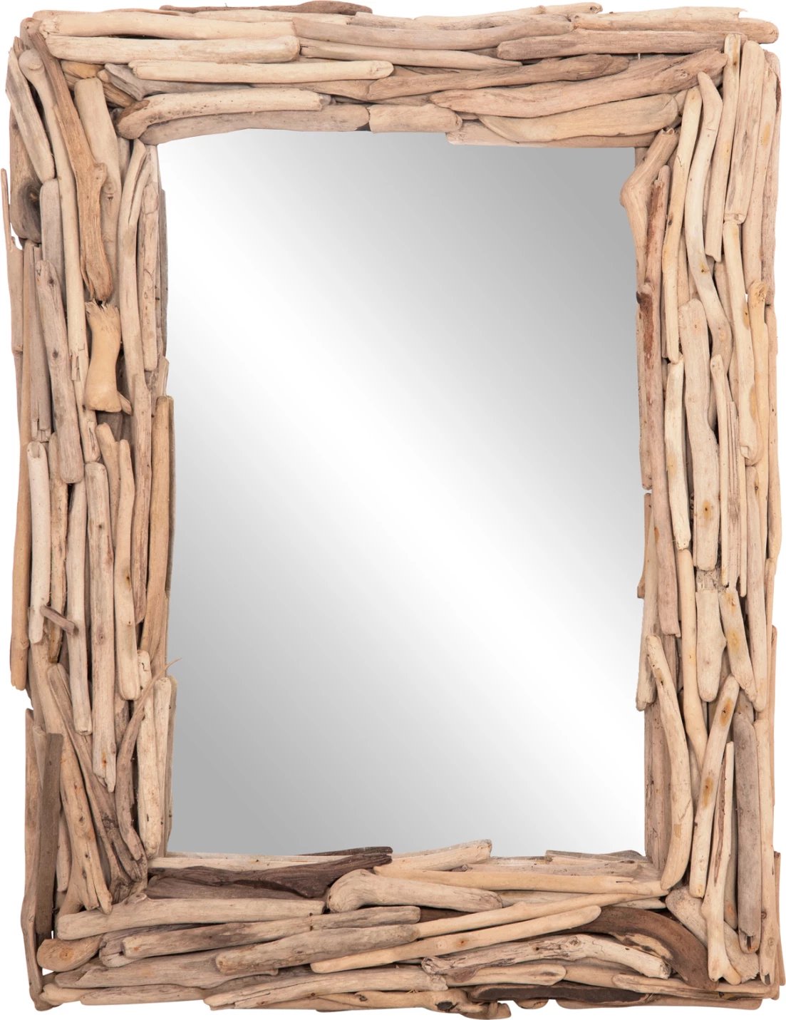 Pasqyrë muri TWIGS FH4440, dru natyral, 62x10x82Hcm