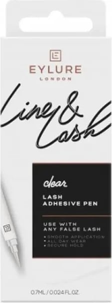 Penë ngjitëse për qerpikë Eylure Line & Lash Crystal Clear 0.7ml unisex