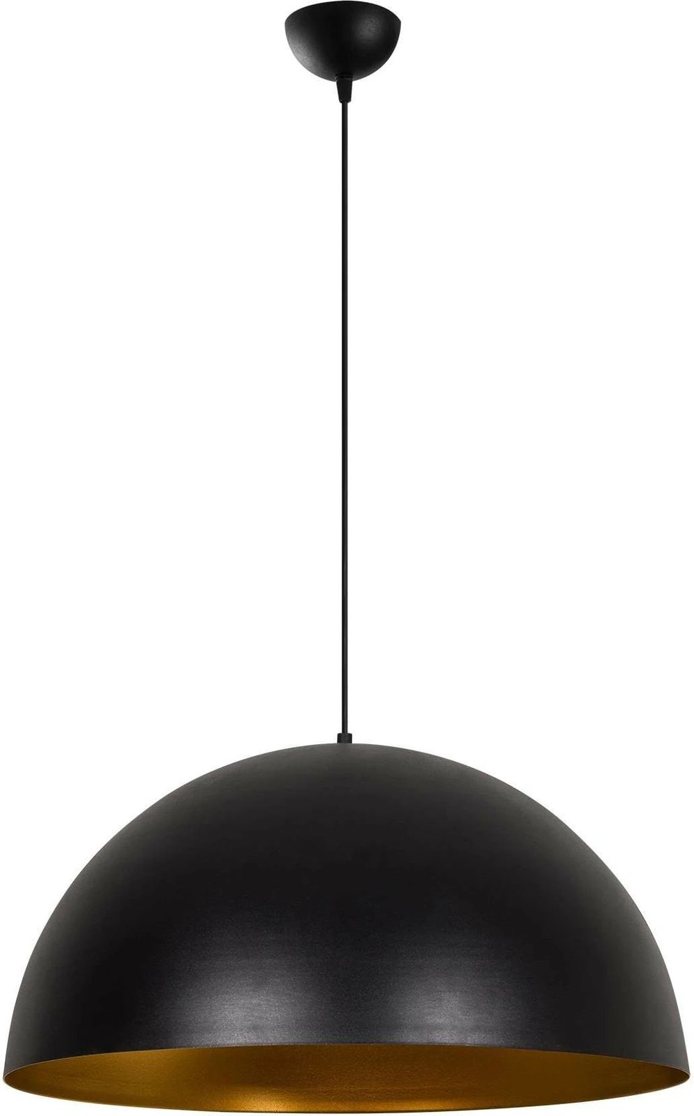 Llambë tavani Opviq, Sivani - MR - 724, e zezë dhe ari, trup metalik, Ø60x126cm