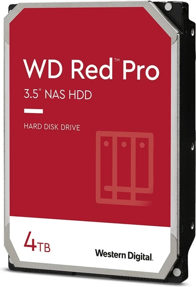 Hard disk WD Red Pro, 4 TB, 7200 RPM, 3.5", i kuq