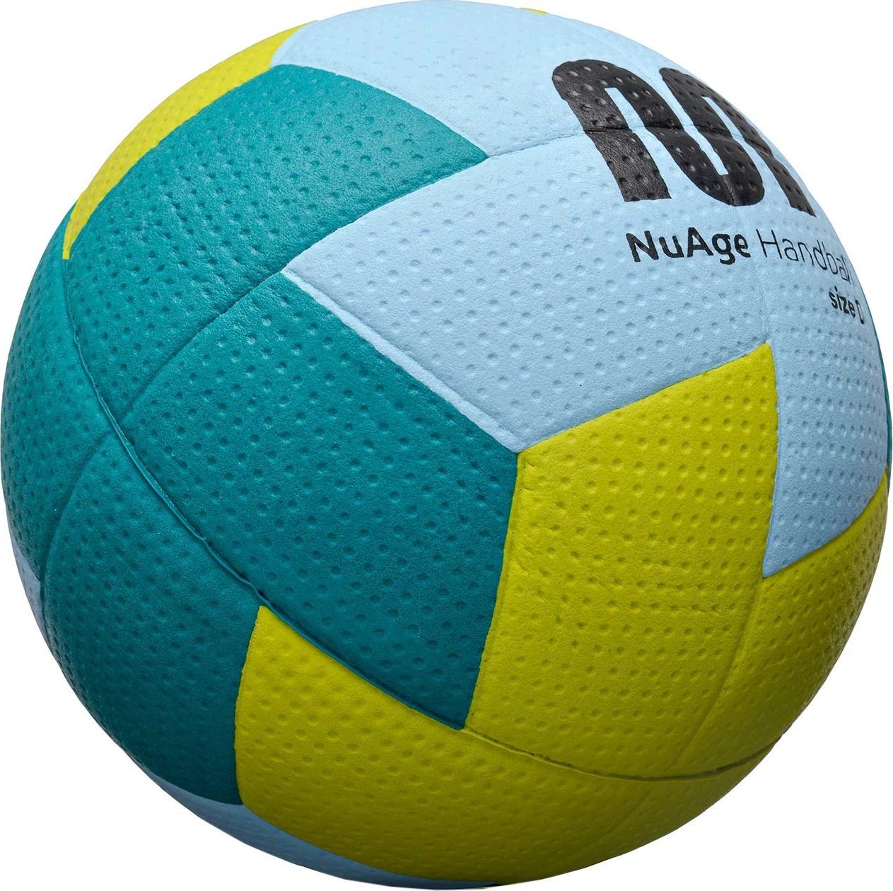 Top handbolli për fëmijë Meteor, blu-verdhë